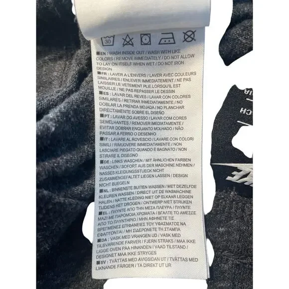 NIKE Hoodie + Joggers Set – Charcoal Gray, Red Stripe, Size Small, Athleisure - Picture 7 of 12